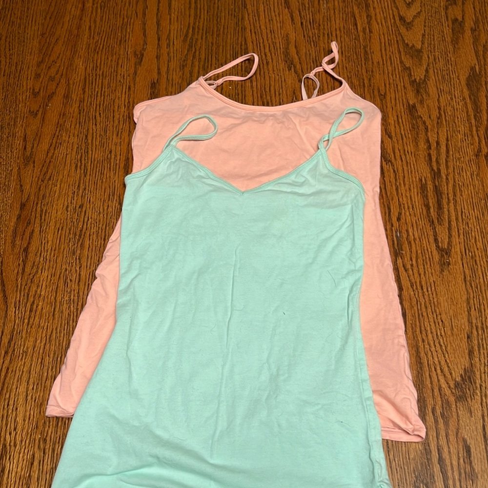 Old‎ Navy Pink and Mint Tank Tops